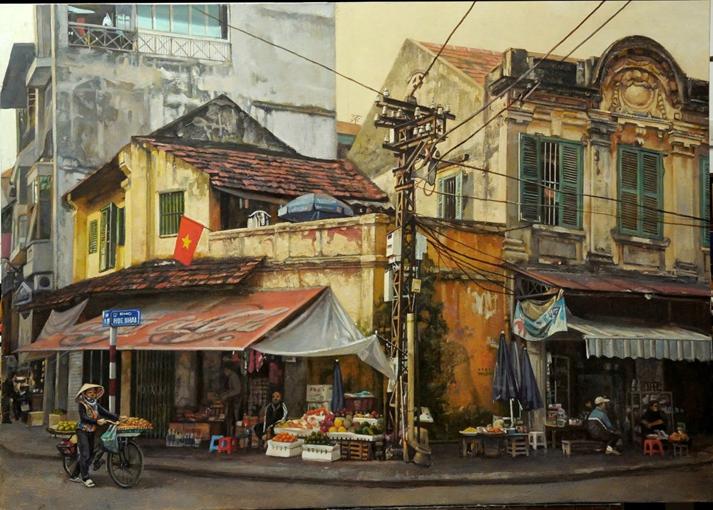 Họa sĩ Phạm Bình Chương đã tạo dựng cho mình một phong cách nghệ thuật độc đáo, làm nổi bật lên vẻ đẹp cổ kính và lãng mạn của Hà Nội qua từng nét vẽ